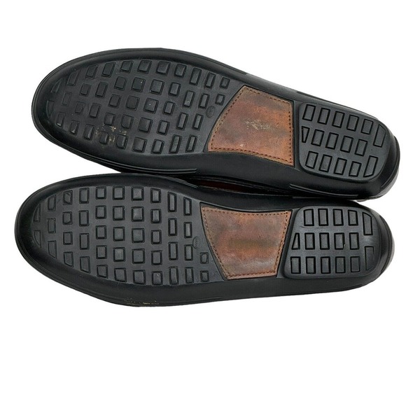 Peter Huber Ascot Brown Leather Classic Horsebit Slip On Driving Loafers Men 9.5 - Picture 7 of 10